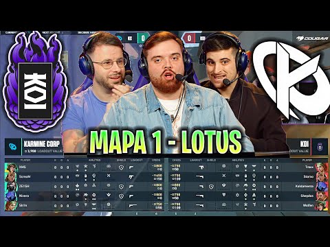 IBAI CASTEA LA PARTIDA HISTÓRICA DE KOI EN VCT! | KOI VS KC MAPA 1 LOTUS VCT EMEA 2023