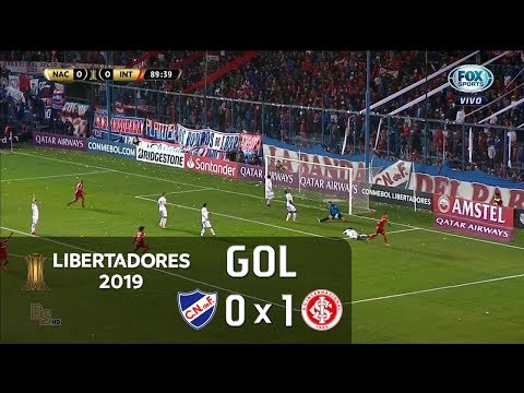 Gol - Nacional (URU) 0 x 1 Internacional - Libertadores 2019