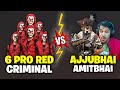Ajjubhai and Amitbhai Vs 6 Red Criminal Best Clash Squad Gameplay Part 3 - Garena Free Fire