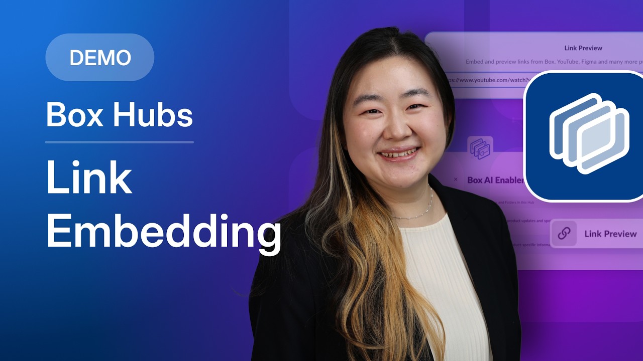 Embed link previews in a Box Hub