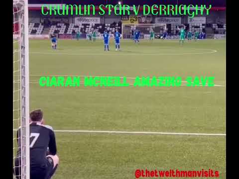 Amazing Save!!! Crumlin Star's Ciaran McNeill with late penalty save to see his team into the final!