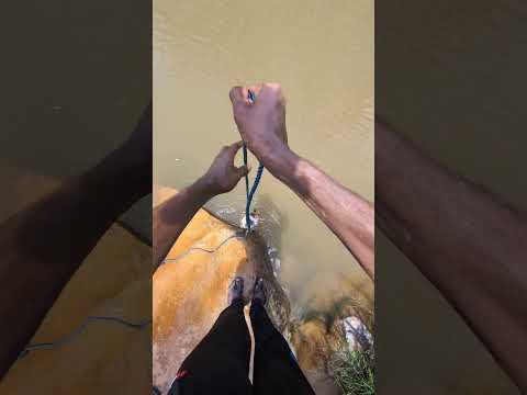 Magnet Fishing Turned DANGEROUS… 😱#magnetfishing#emagnetism #magnet #viralvideos