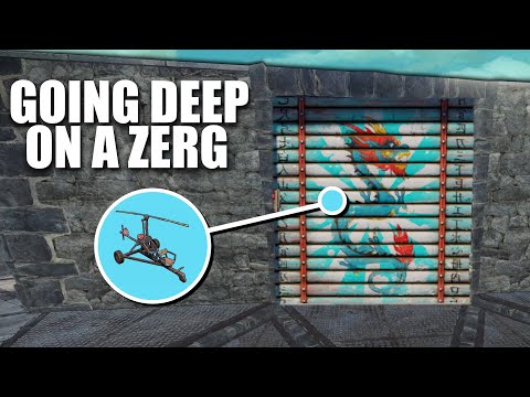 GOING DEEP on a ZERG and TAKING THEIR LOOT | Rust Solo Survival (1 of 4)