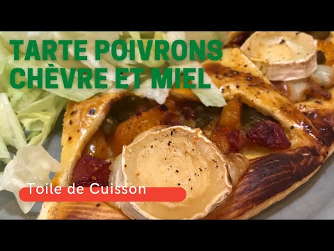 TARTE SOLEIL POIVRONS MIEL ET CHÈVRE : l'atelier culinaire Guy Demarle