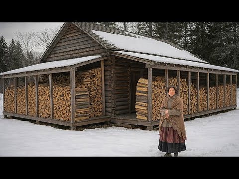 Se burlaron cuando la viuda rodeó su cabaña con un cobertizo, hasta que la leña quedó seca bien seca