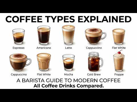 Every Coffee Drink Explained in 12 Minutes | Espresso, Latte, Cappuccino, Cold Brew & More