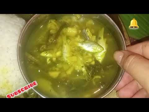 okang, ekung aru ong (curry de peixe, bambu e samambaia)