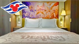Disney Destiny Deluxe Interior Hercules Themed Room Tour! Cruise Cabin # 2129
