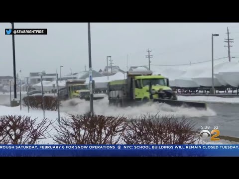 Jersey Shore Battered By Winter Storm