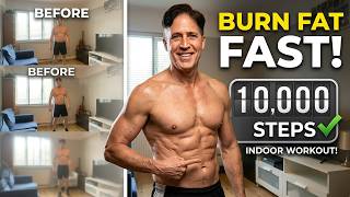 Burn Belly Fat Fast: 10,000 Steps Indoor Walking Workout!