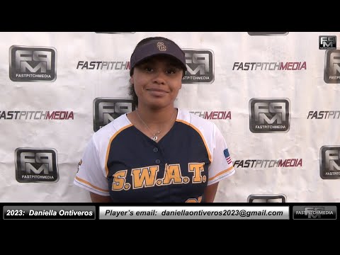 2023 Daniella “Yella” Ontiveros 3.5 GPA - Third Base and Shortstop Softball Skills Video - SWAT