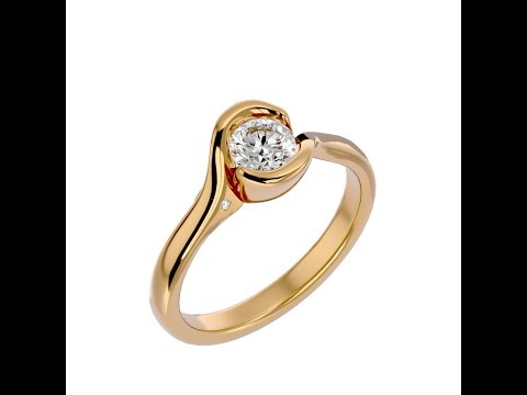 Inel de Logodna Briliant Aur Roz 18k Diamant Natural - Bristena