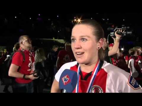 Interview Celeste Split na Korfbal League-finale TOP - PKC