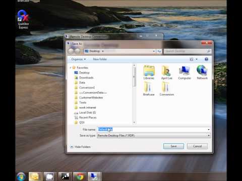 Remote Desktop Shortcut For Smart Client