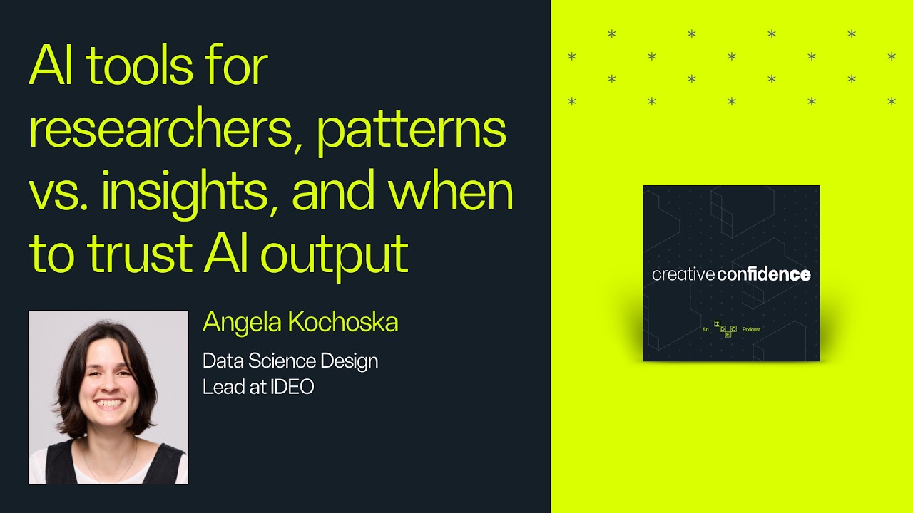 AI Tools for Researchers, Patterns vs. Insights, and When to Trust AI Output: Angela Kochoska