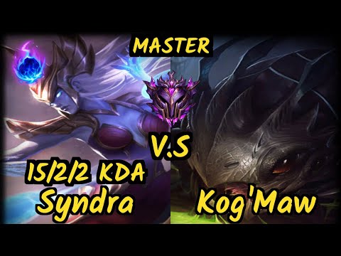 Jiizuké (SYNDRA) vs KOG'MAW - 15/2/2 KDA MID GAMEPLAY - EUW Ranked MASTER