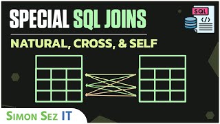Special SQL Joins Tutorial - Natural, Cross, and Self: SQL for Beginners
