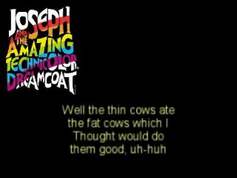 Josep And The Amazing Technicolor Dreamcoat - SONG OF THE KING (Seven Fat Cows) - Karaoke