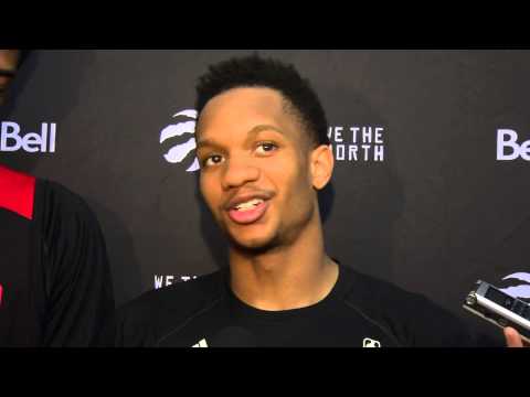 Rashad Vaughn and Christian Wood Interview | Toronto Raptors | Air Canada Centre | 2015 NBA Finals