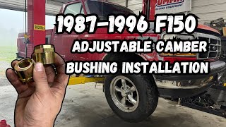 1987-1996 F150 adjustable camber bushing installation