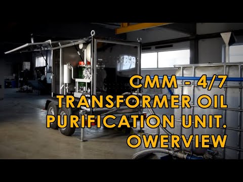 Oil purification machine. Stainless System for Transformer Oil Degassing