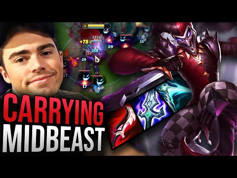 MIDBEAST CARRIED by Eagz Shaco - CHALLENGER *Jungle Perfection* - League of Legends Patch 13.1