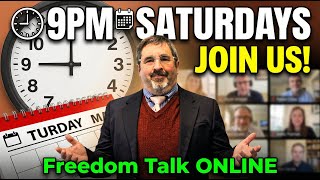 SFL - 9p oclock on Saturdays.  Join us!  Freedom talk online. StewartForLiberty.com