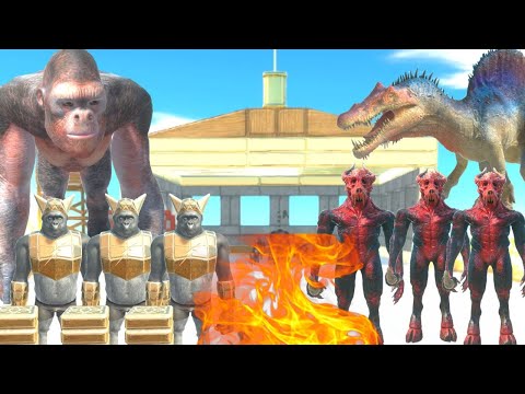 GORO LEADER + GHOR HAMMER BROTHERS + PRIMATES AGAINST SPINO LEADER + KOZAROG BROTHERS + INFERNALS +