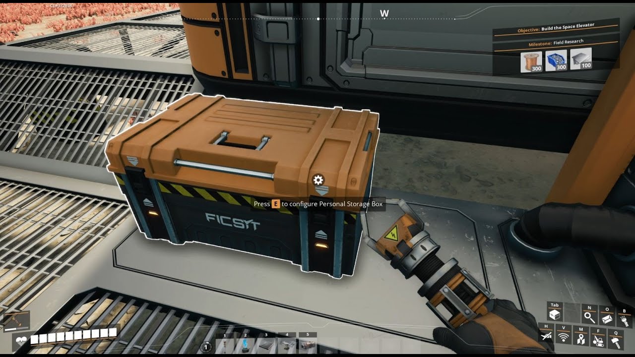 Satisfactory│How to Craft a PERSONAL STORAGE BOX - Beginner's Guide 2024