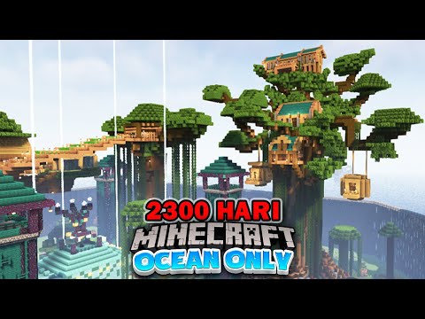 PaYuDan - 2300 Days in Minecraft but Ocean Only❗️VILLAGE IN THE TREES❗️