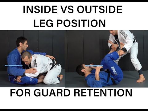 Inside vs outside leg position for guard retention - Ariel Tabak and Lachlan Giles