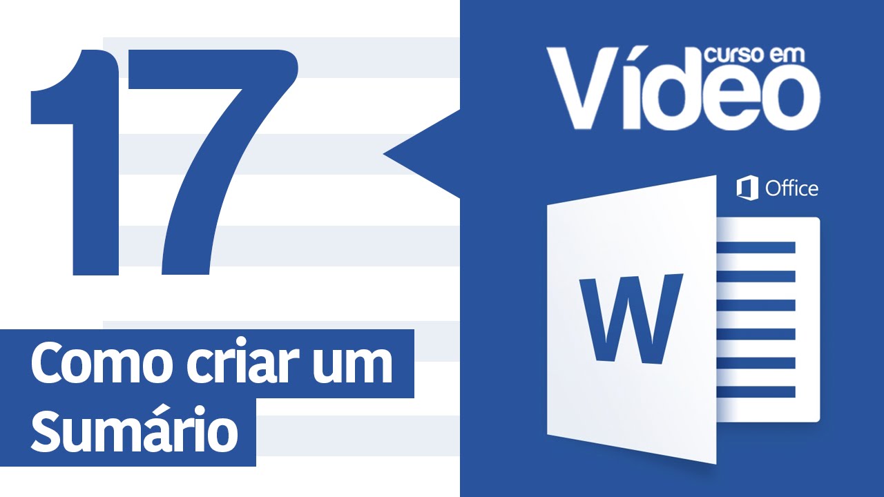 Curso Word #17 - Sumário Automático