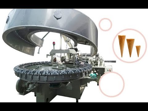 Automatic rolled sugar cone machine