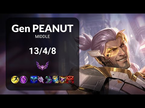 Gen Peanut Sylas vs Tristana MIDDLE - KR MASTER Patch 13.23
