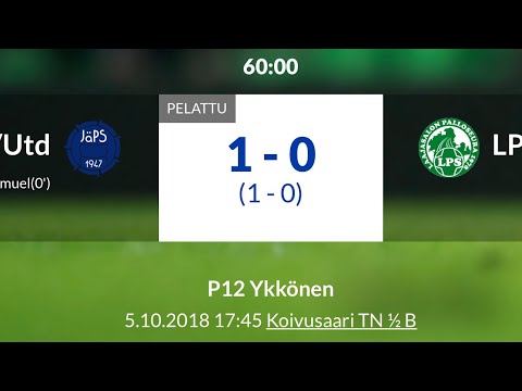 P12 Ykkönen: JäPS/Utd - LPS/musta 5.10.2018