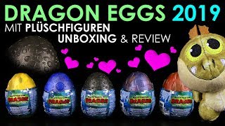 Dragon Eggs 2019 mit Baby Plüschfiguren zu Drachenzähmen 3 - Die geheime Welt ™
