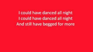 I Could Have Danced All Night Glee Lyrics