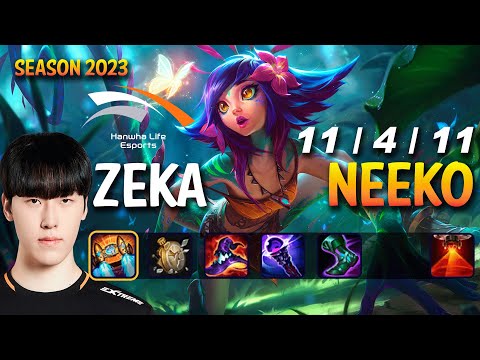 HLE Zeka NEEKO vs IRELIA Mid - Patch 13.14 KR Ranked