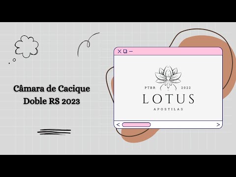 Apostila Câmara de Cacique Doble RS 2023 Oficial Legislativo