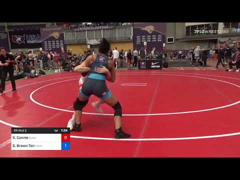 62 Kg Rr Rnd 2 - SaVannah Cosme, Sunkist Kids Wrestling Club Vs Sierra Brown Ton, Twin Cities Regi