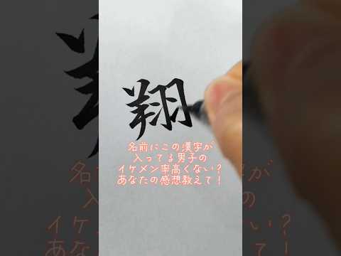 名前にこの漢字が入っている男子のイケメン率高くない？あなたの感想教えて！ #名前 #漢字 #筆ペン