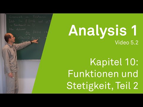 Analysis 1 WS 20/21 Video 5.2 - Kapitel 10: Funktionen und Stetigkeit, Teil 2