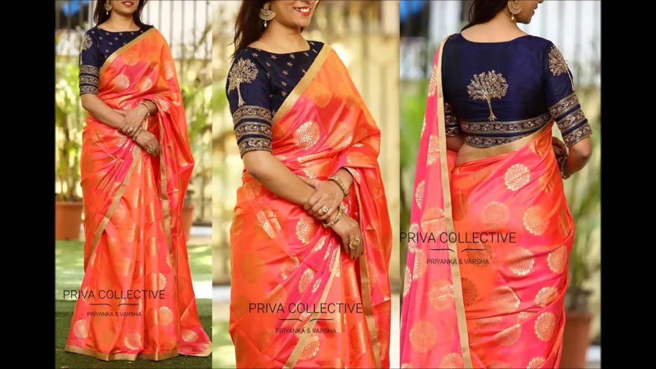 designer blouse saree collection