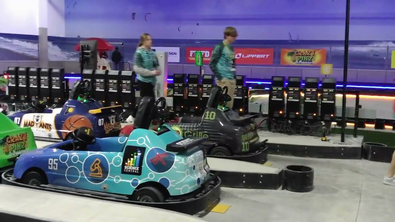 Wesley and Timothy Go Karting at Crazy Pinz