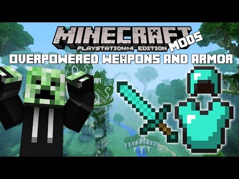 MateoGodlike - PS3/PS4 Minecraft Mod Showcase: Episode 2 Overpowered Armor and Weapons