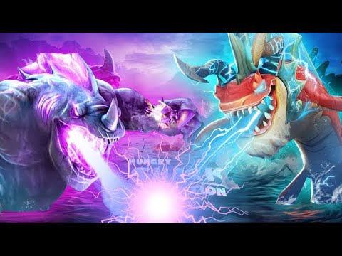 Who is more stronger ? Sharknarok vs Behemoth - Hungry Shark Evolution