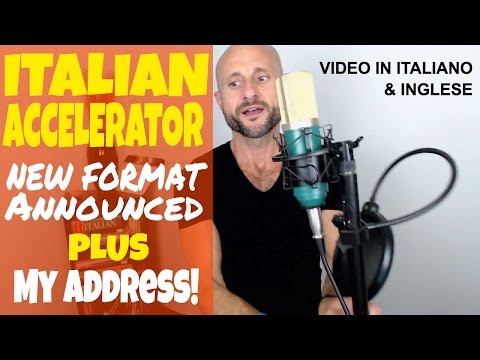 Italian Accelerator ANNOUNCEMENT - Improve Advanced Italian With Real Italian Conversation [IT / EN]