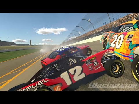 iRacing   CRASHED FROM THE LEAD AT iRacing Superspeedway