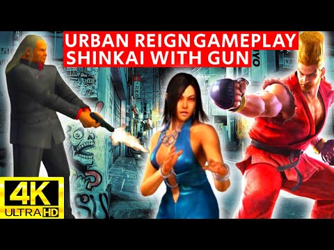 Shinkai - The Gun Master | Shinkai's Katana Challenge Mode Gameplay - Urban Reign PS2 1080p HD