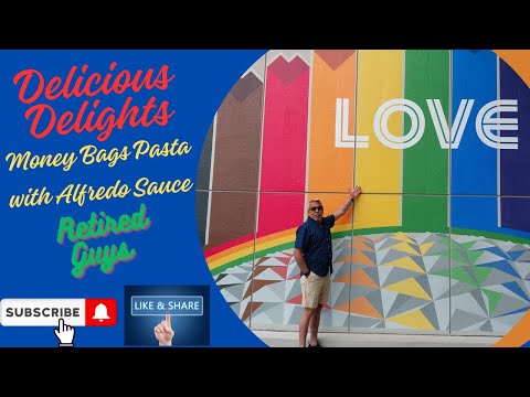 Money Bags Pasta and Alfredo Sauce